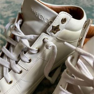 Jimmy Choo Bells Leather Sneakers